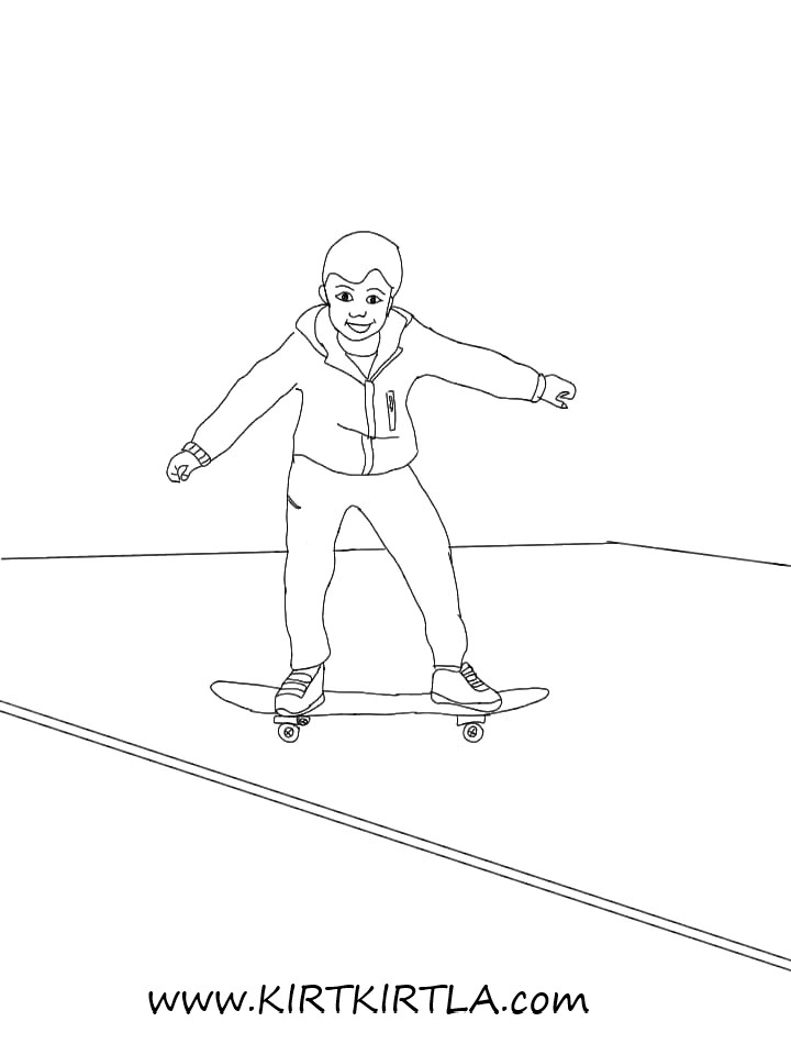 Skate Board (Kaykay) Sürüyorum